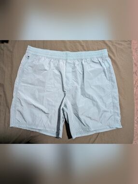NWT VRST All-in Unlined Short 7" Size XXL Aqua Dust Blue Green Drawstring Waist